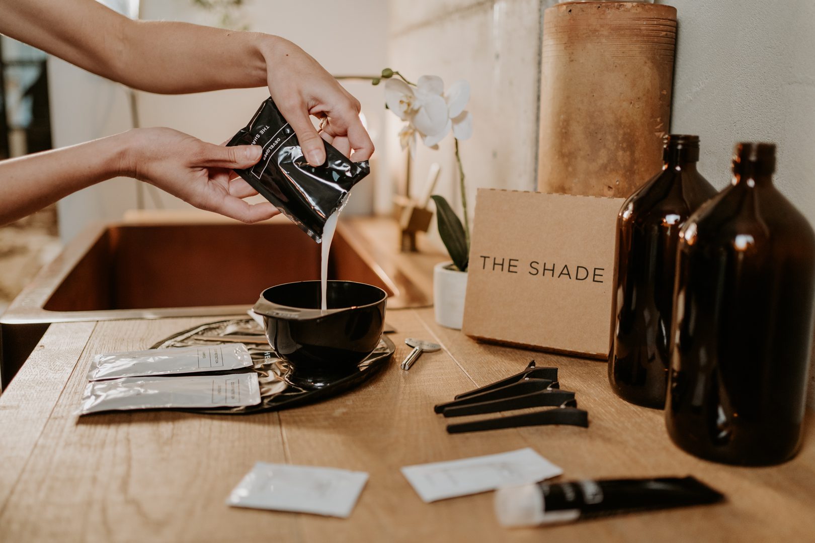 The Shade was established as a convenient and cost-effective alternative to salon visits and supermarket hair dye boxes, which often contain outdated ingredients.